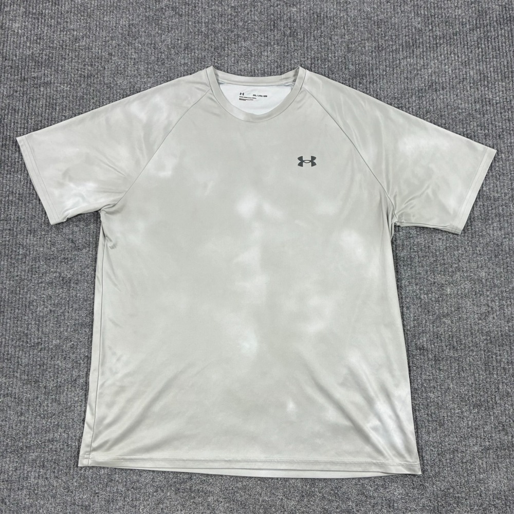 Under Armour Loose Performance Shirt Mens Size 2XL Light Gray Athletic Training